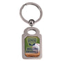 Silver Rectangle Sublimatable Keychain with White Insert