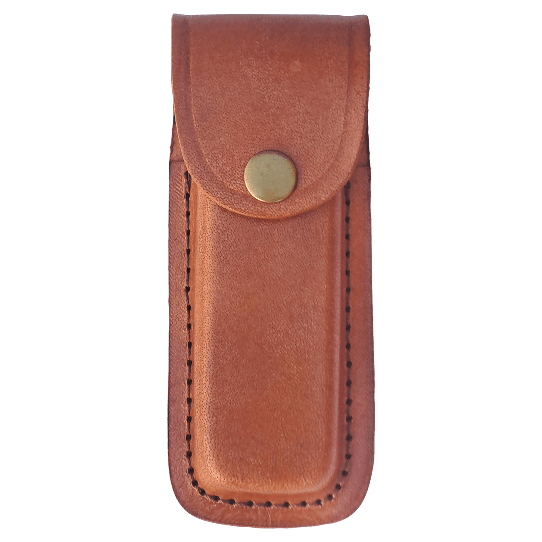 Leather Sheath with Snap Closure for Folding Knife - KNF11