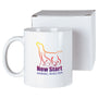 11 oz. White Ceramic Mug with White Box