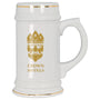 18 oz. White Sublimatable Ceramic Stein
