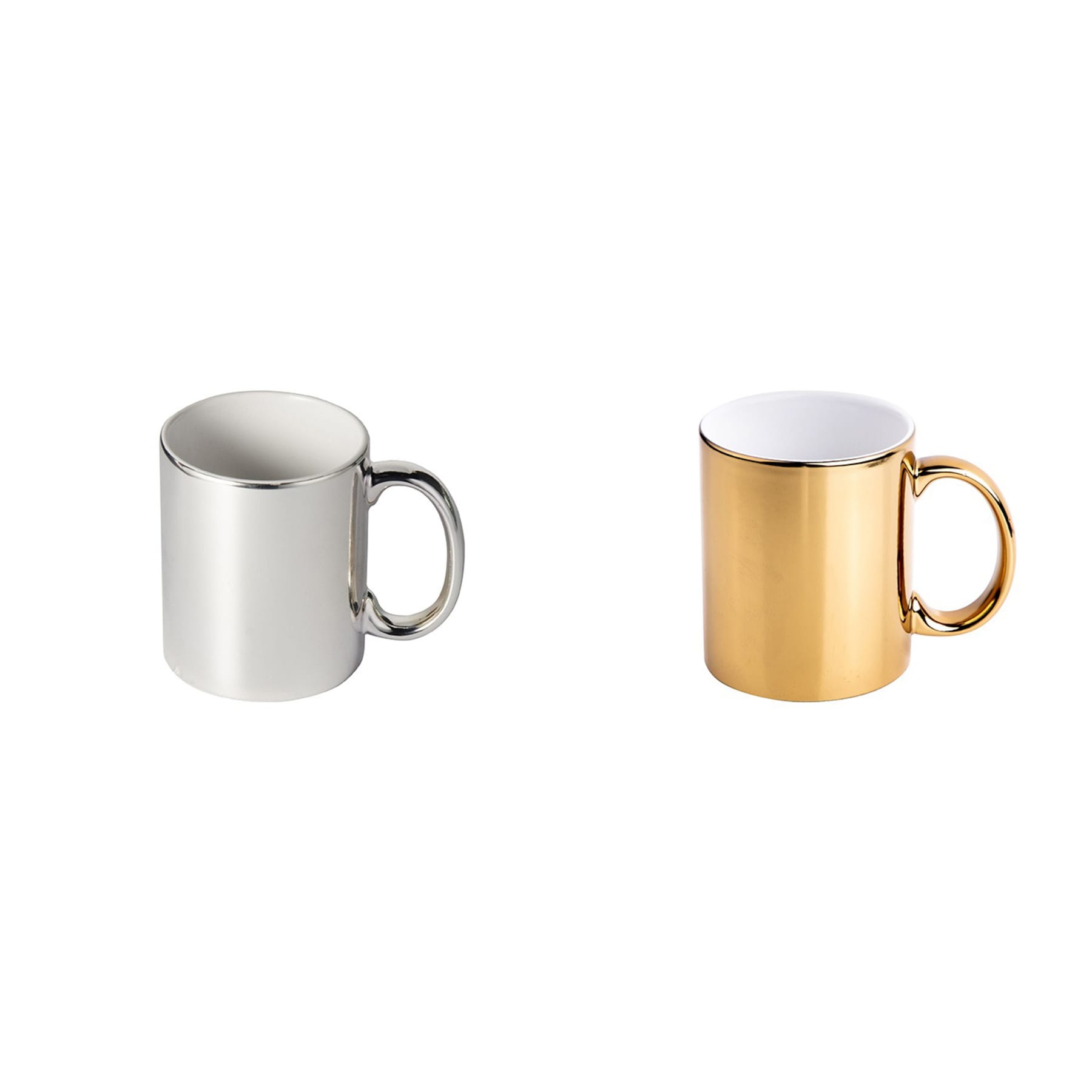 11 oz Metallic Plated Ceramic Mug