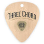 1" x 1.1875" - Promotional Wood Veneer Guitar Picks
