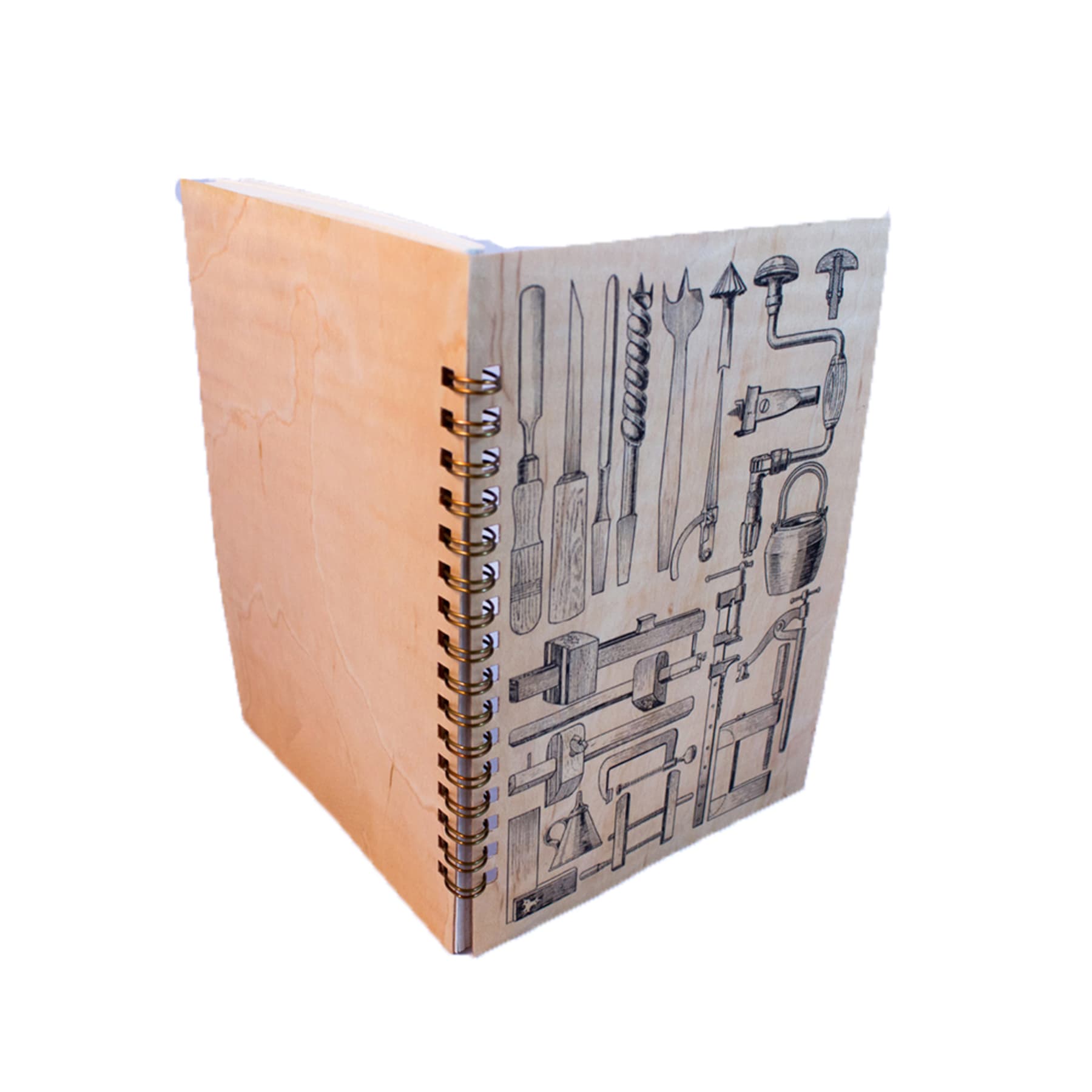 4.5" x 6" - Wood Veneer Spiral Notebooks