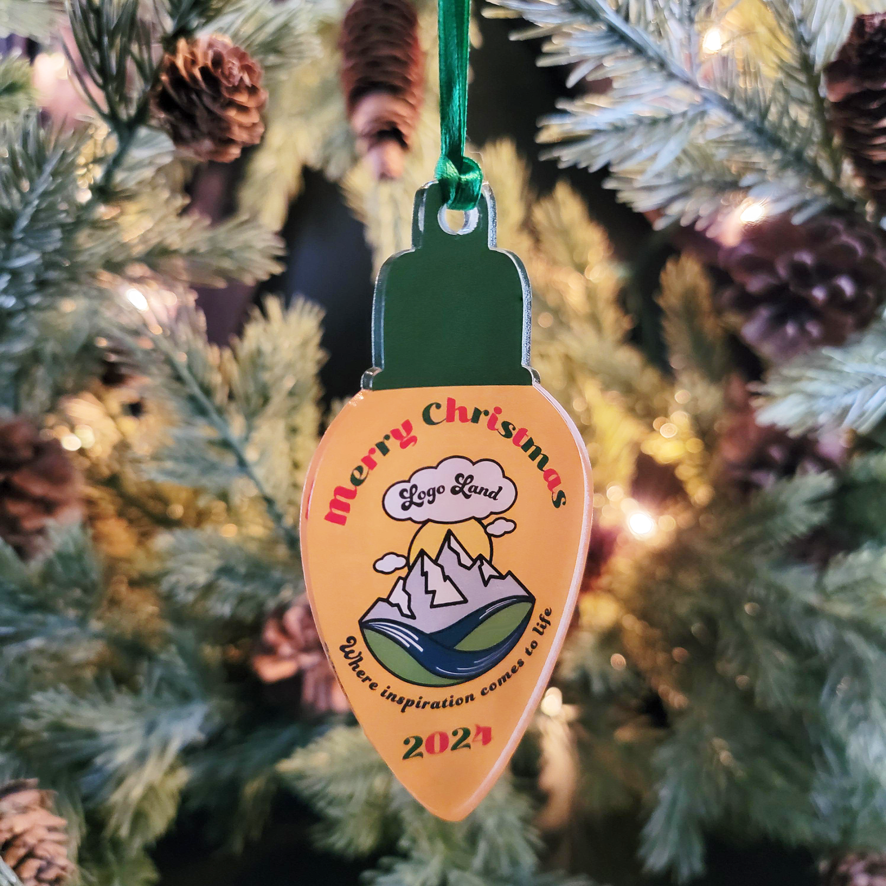 Custom Printed Acrylic Christmas Ornament - OA04