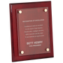 8" x 10" Rosewood Piano Finish Floating Acrylic Plaque