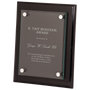 8" x 10" Black Piano Finish Floating Glass Plaque