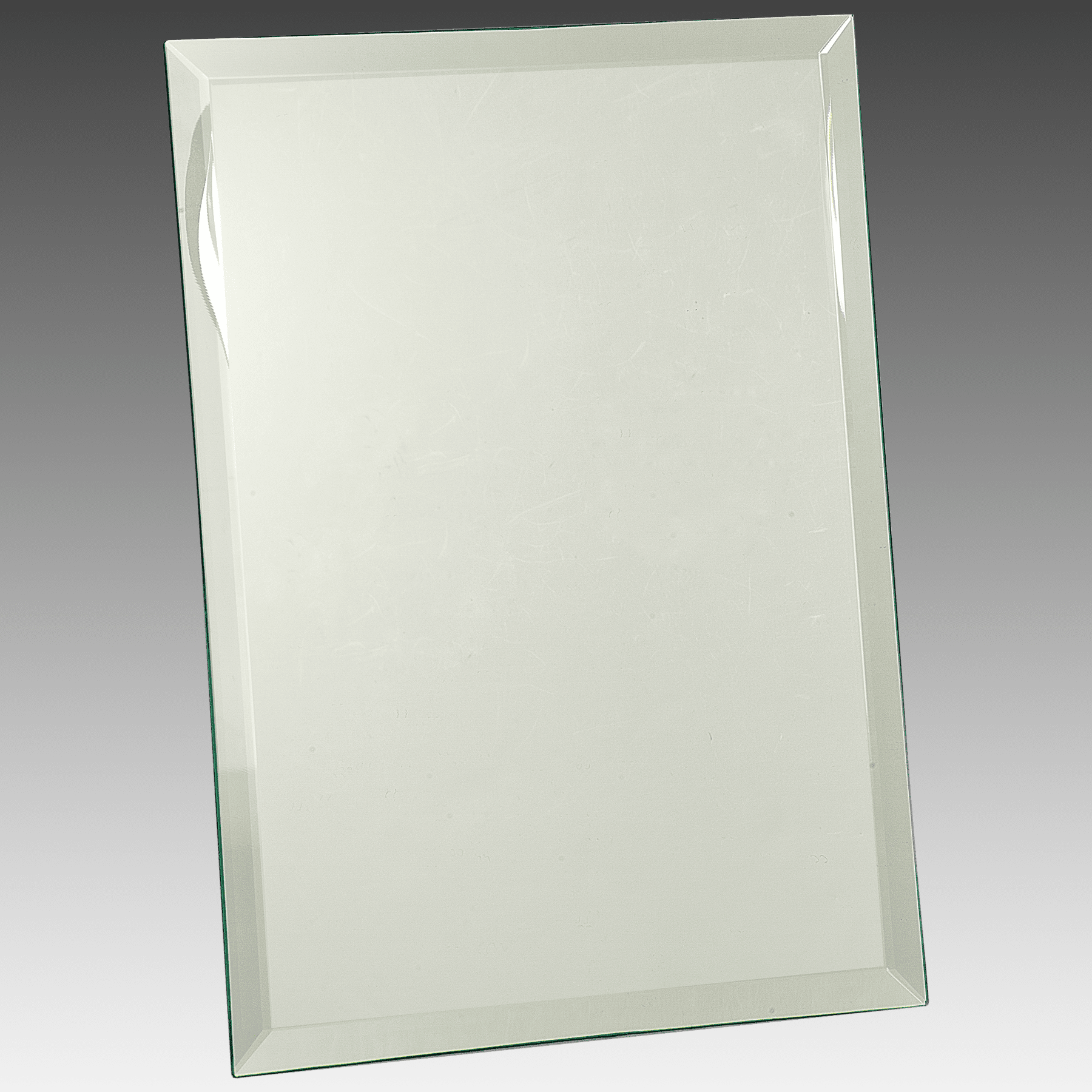 9" x 12" Clear Glass Mirror Plaque