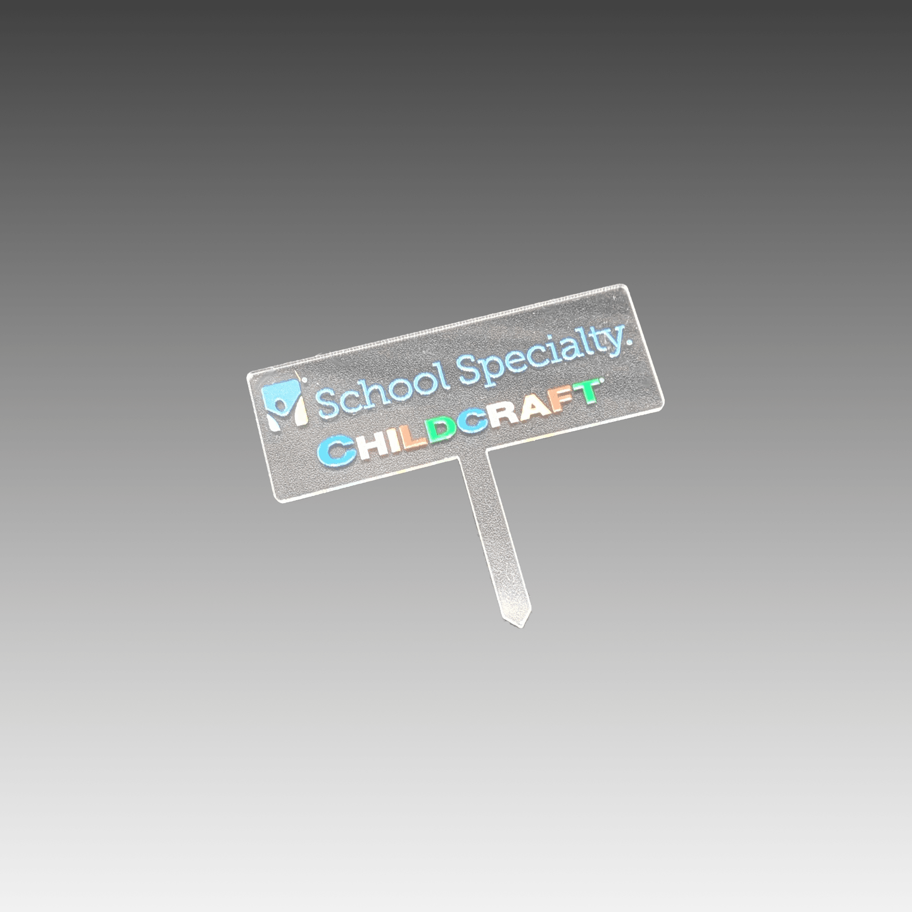 Color Printed Acrylic Cupcake Topper