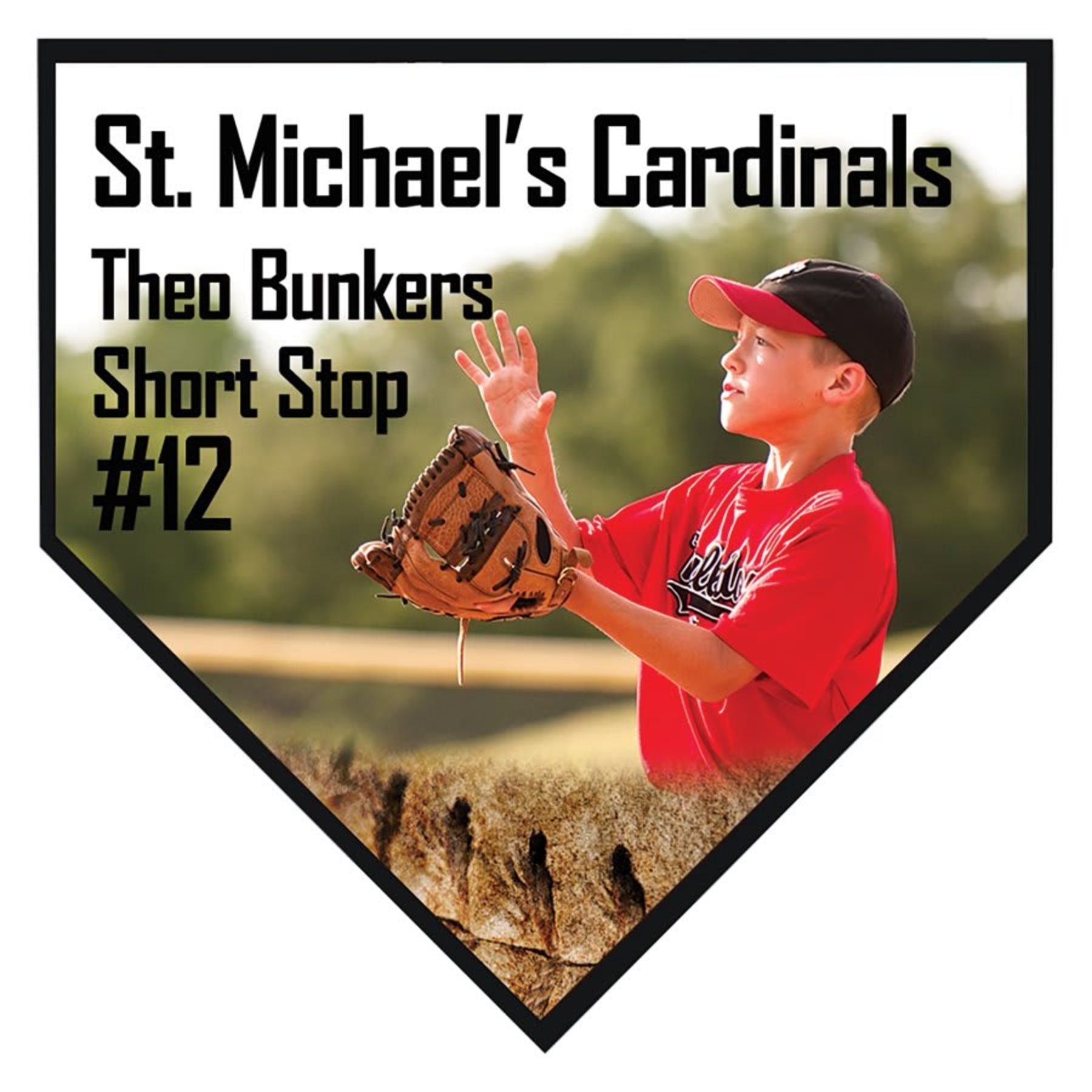 Unisub Home Plate Plaque with Edge - PS03