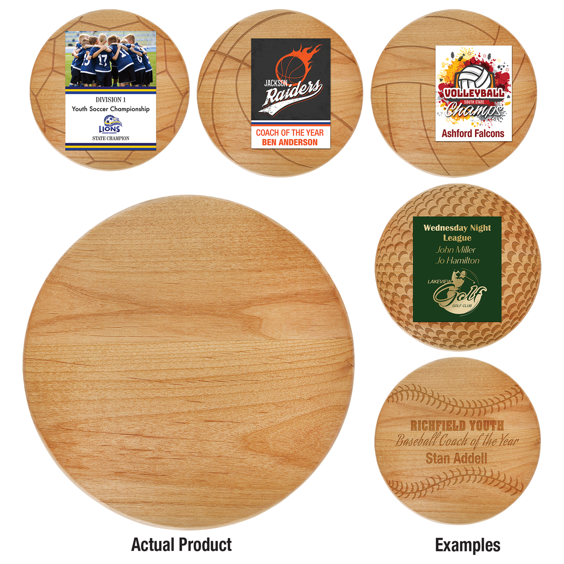 9.5" Diameter Alder Round Plaque