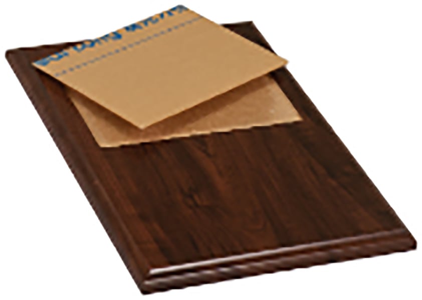 Cherry Finish Routed Plaque w/Plexiglass Window - PWC02