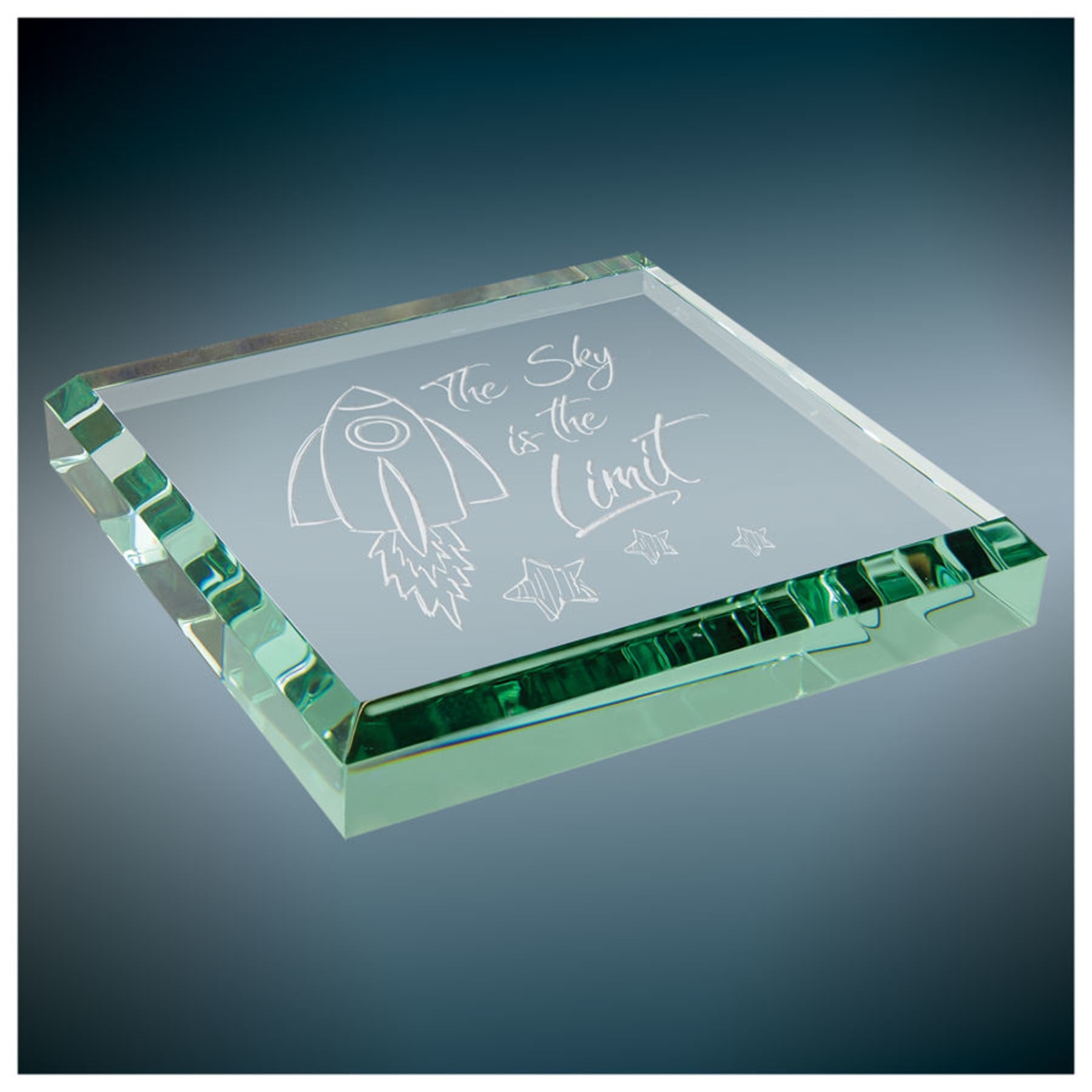 Jade Glass Paperweight - PWGT14