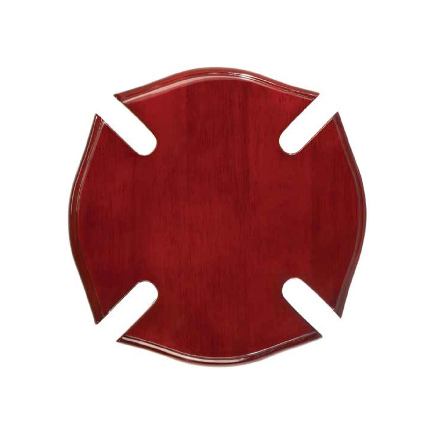 14" x 14" Rosewood Piano Finish Maltese Cross Plaque