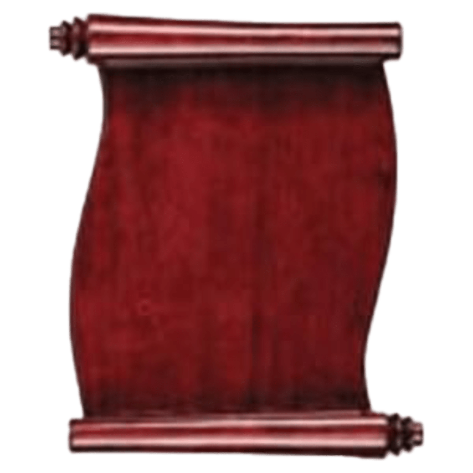 9.5" x 12" Rosewood Piano Finish Scroll Plaque