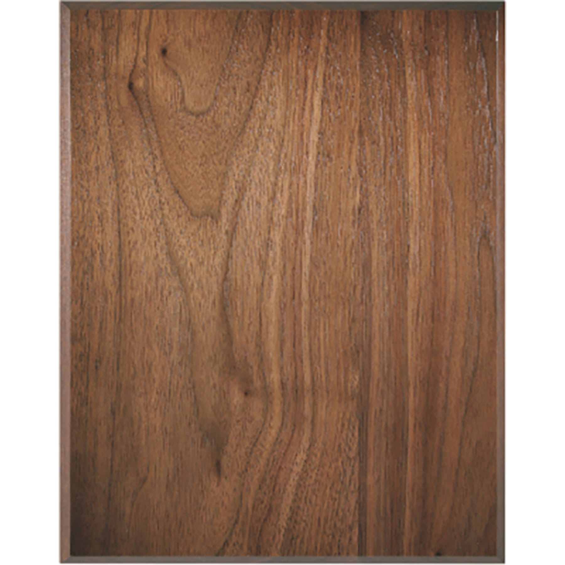 12" x 18" 45 Degree Bevel Edge Genuine Walnut Plaque