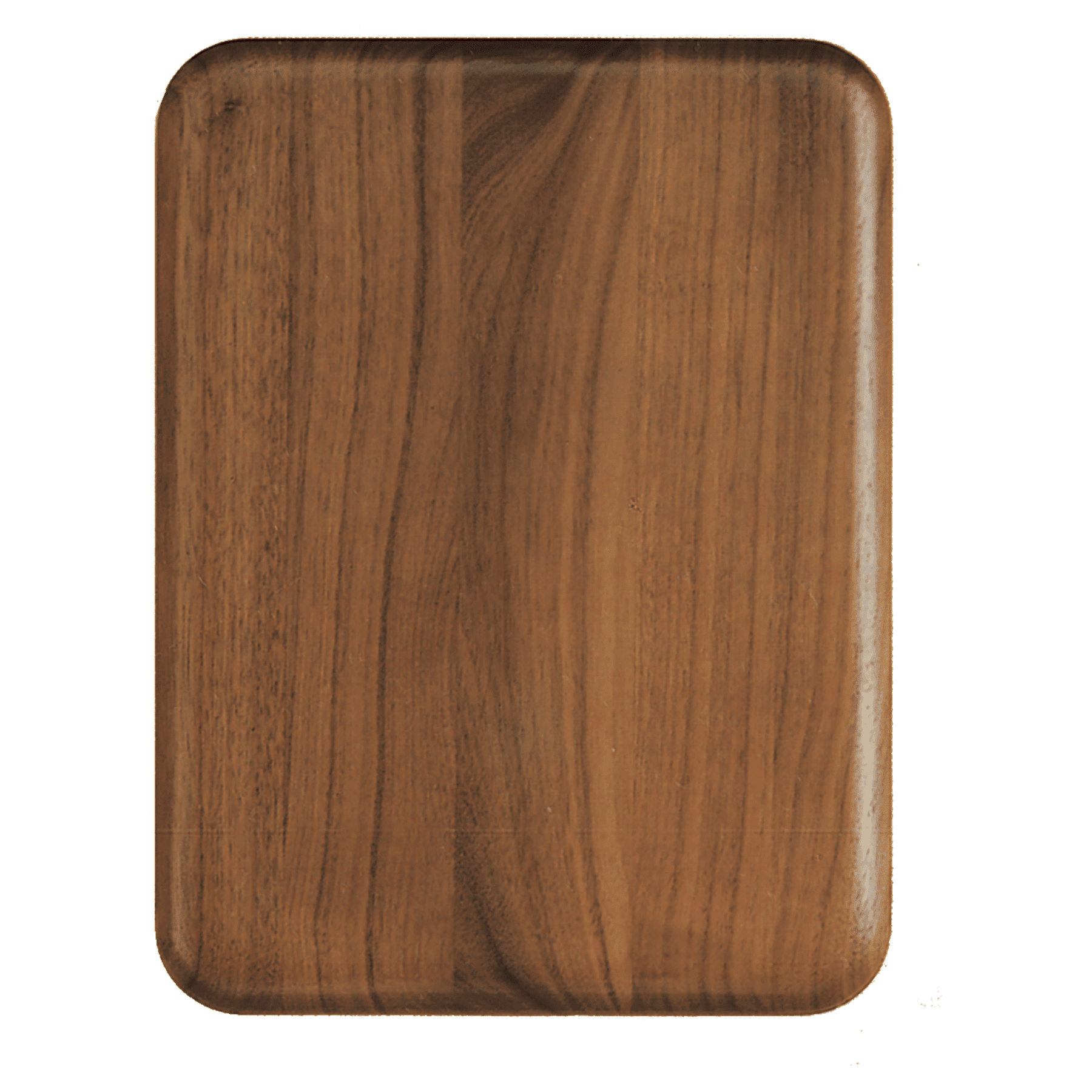 9" X 12" Walnut Airflyte Plaque with Rounded Corners