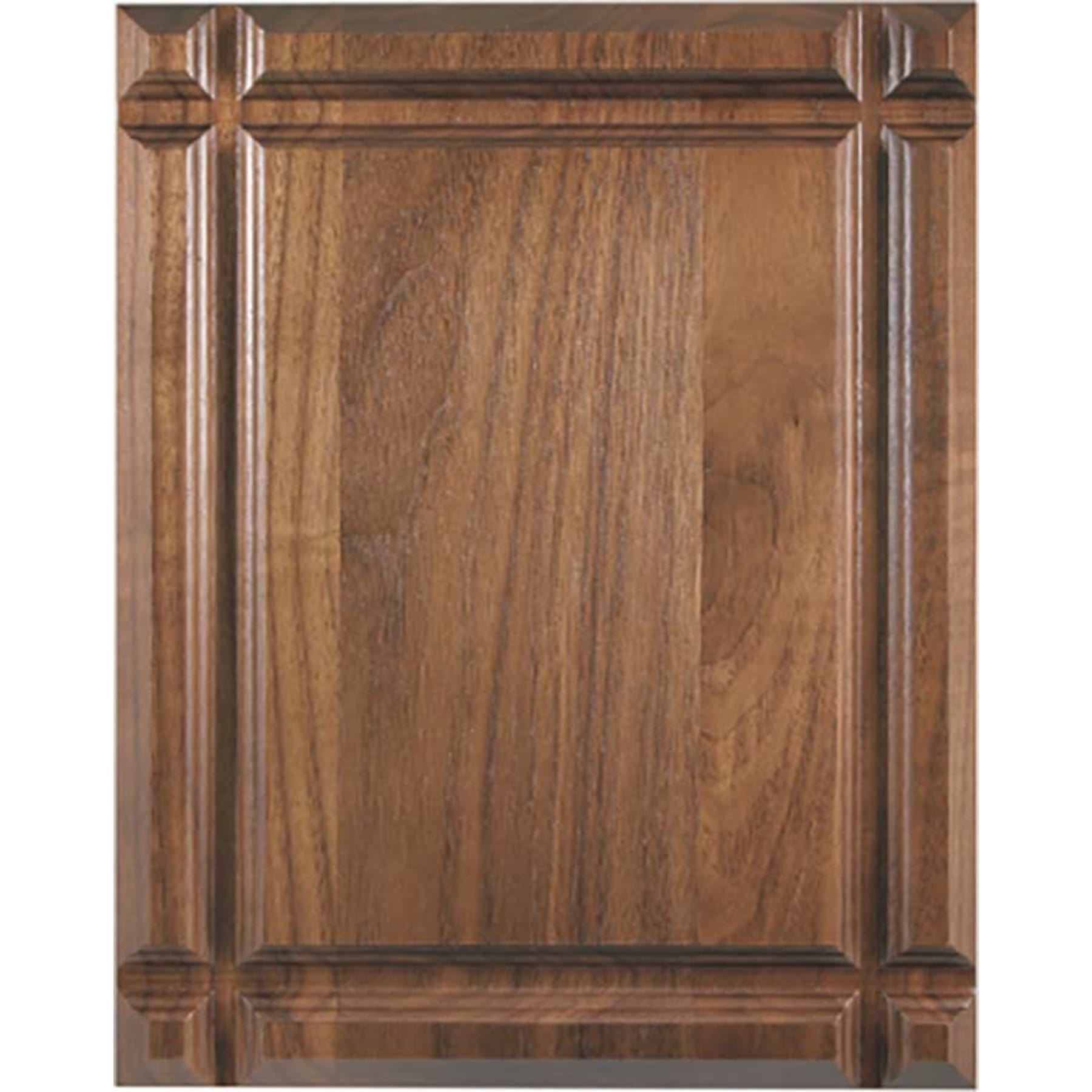 7" x 9" Grooved Face Genuine Walnut Plaque