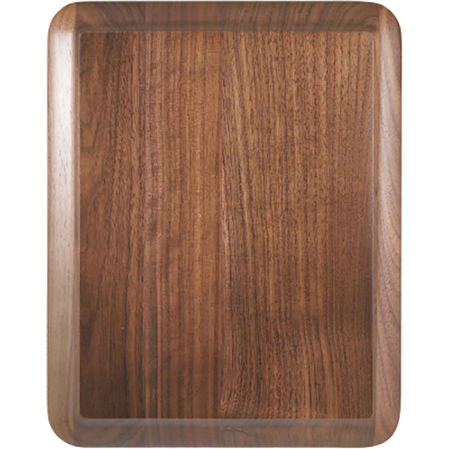 7" x 9" Round Corner Raised Face Genuine Walnut Plaque