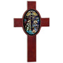 Rosewood Piano Finish Cross w/Oval Recess & Tile