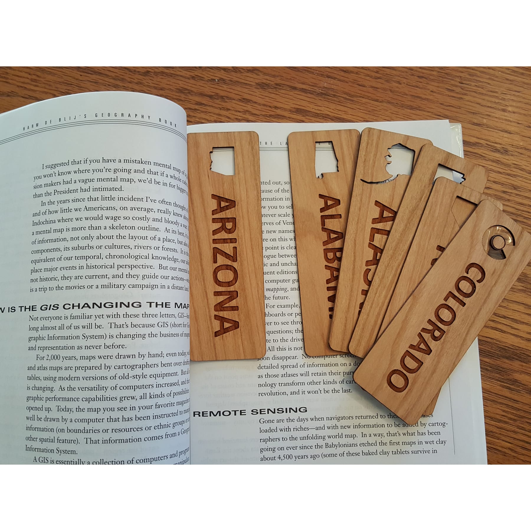 1.5" x 5.75" - Arizona Hardwood Bookmarks
