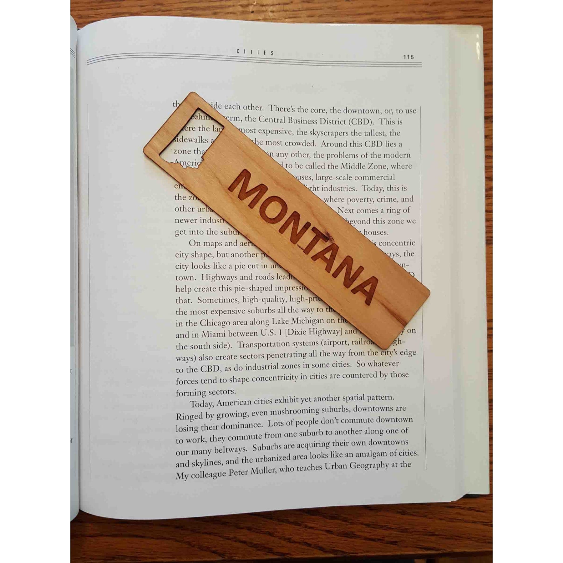 1.5" x 5.75" - Montana Hardwood Bookmarks