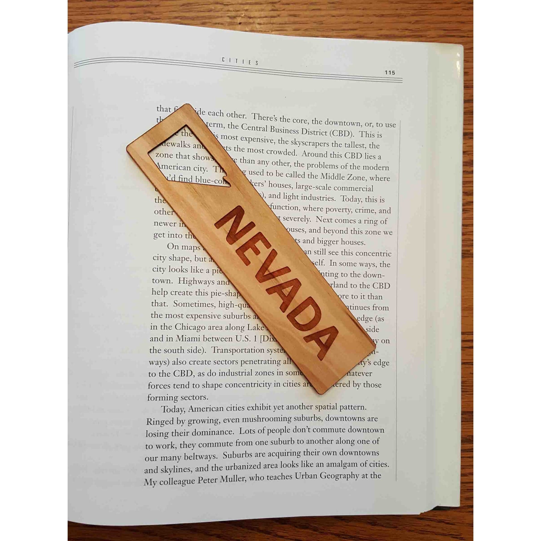 1.5" x 5.75" - Nevada Hardwood Bookmarks