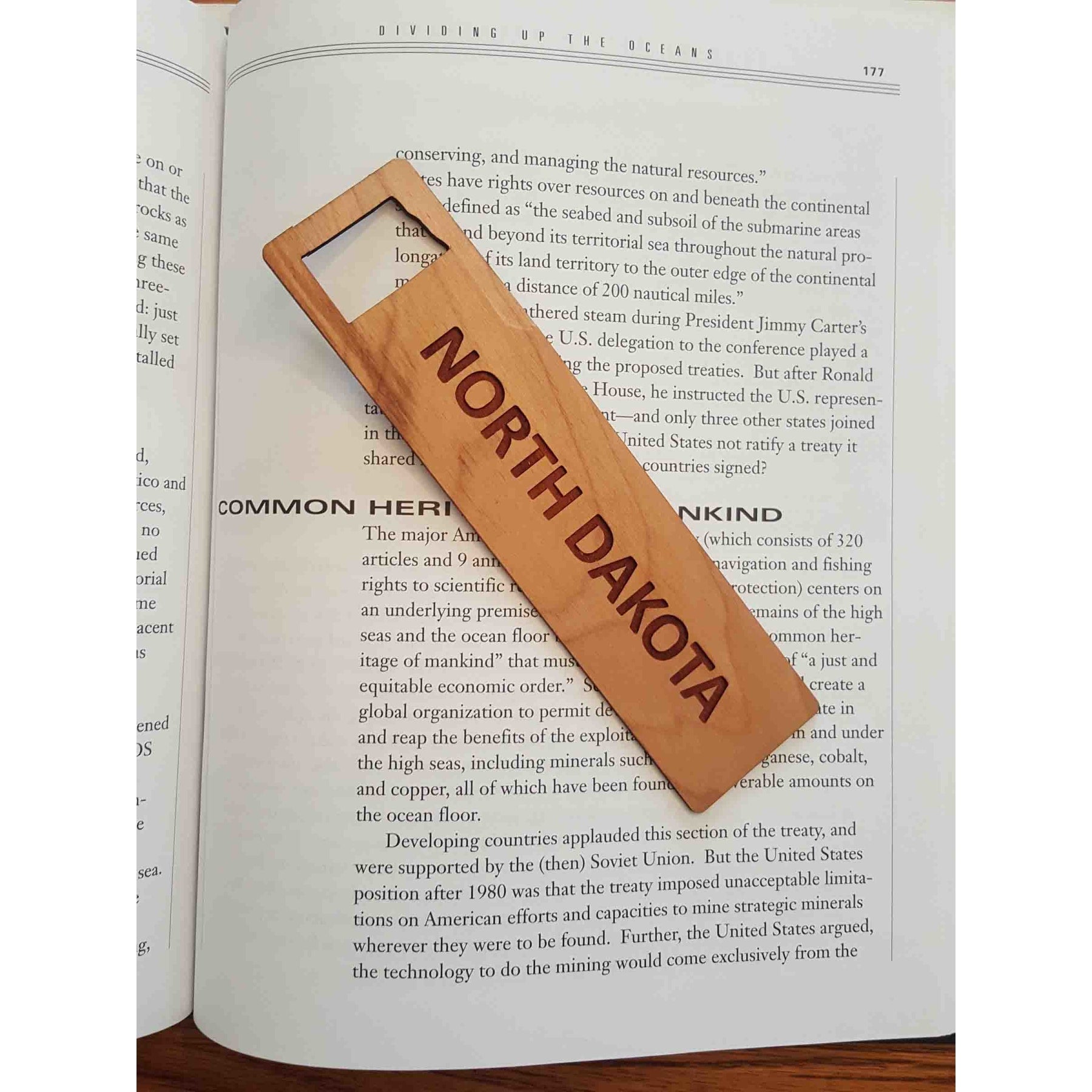1.5" x 5.75" - North Dakota Hardwood Bookmarks