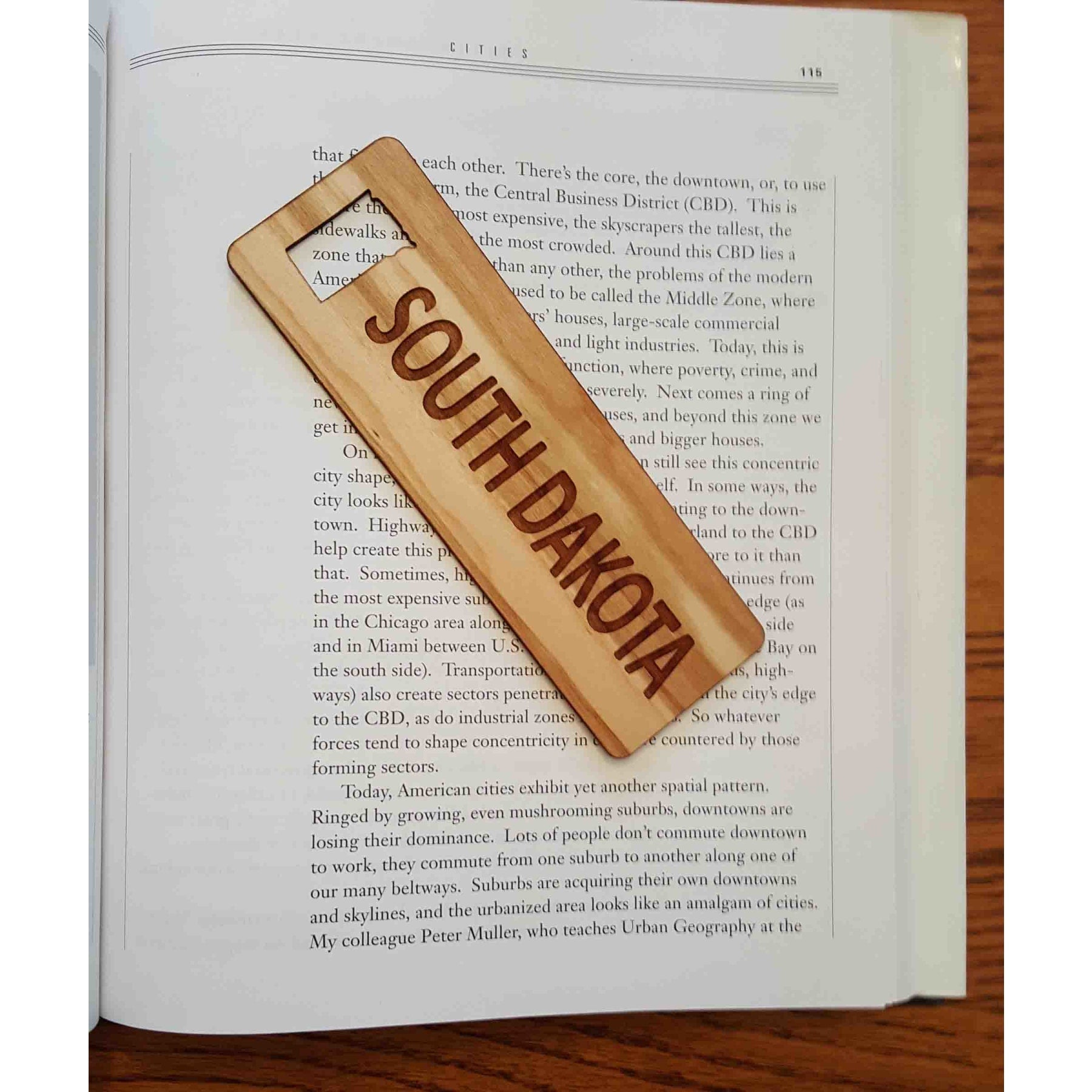 1.5" x 5.75" - South Dakota Hardwood Bookmarks