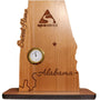 6" x 8" - Alabama Hardwood Desktop Clocks