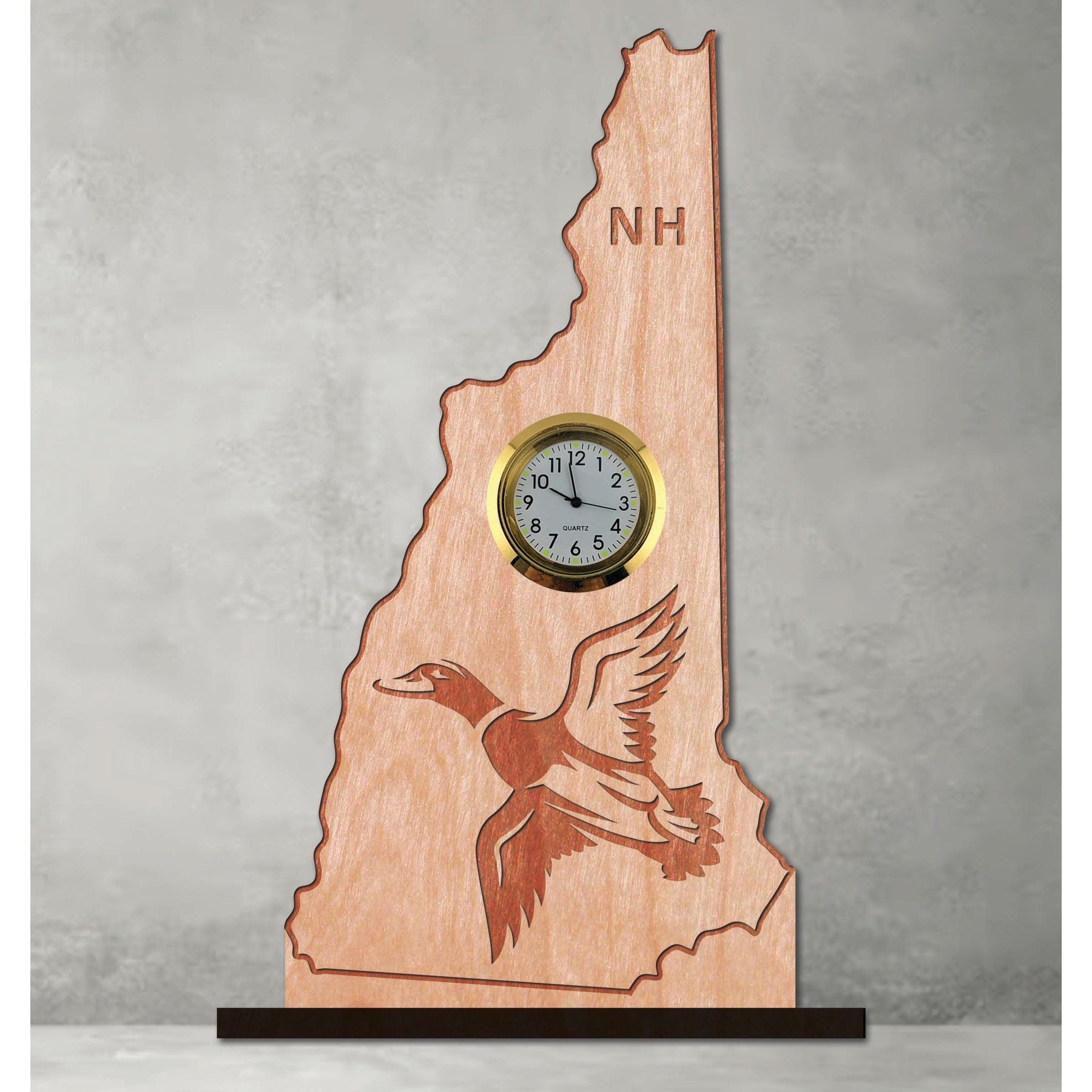 6" x 8" - New Hampshire Hardwood Desktop Clocks