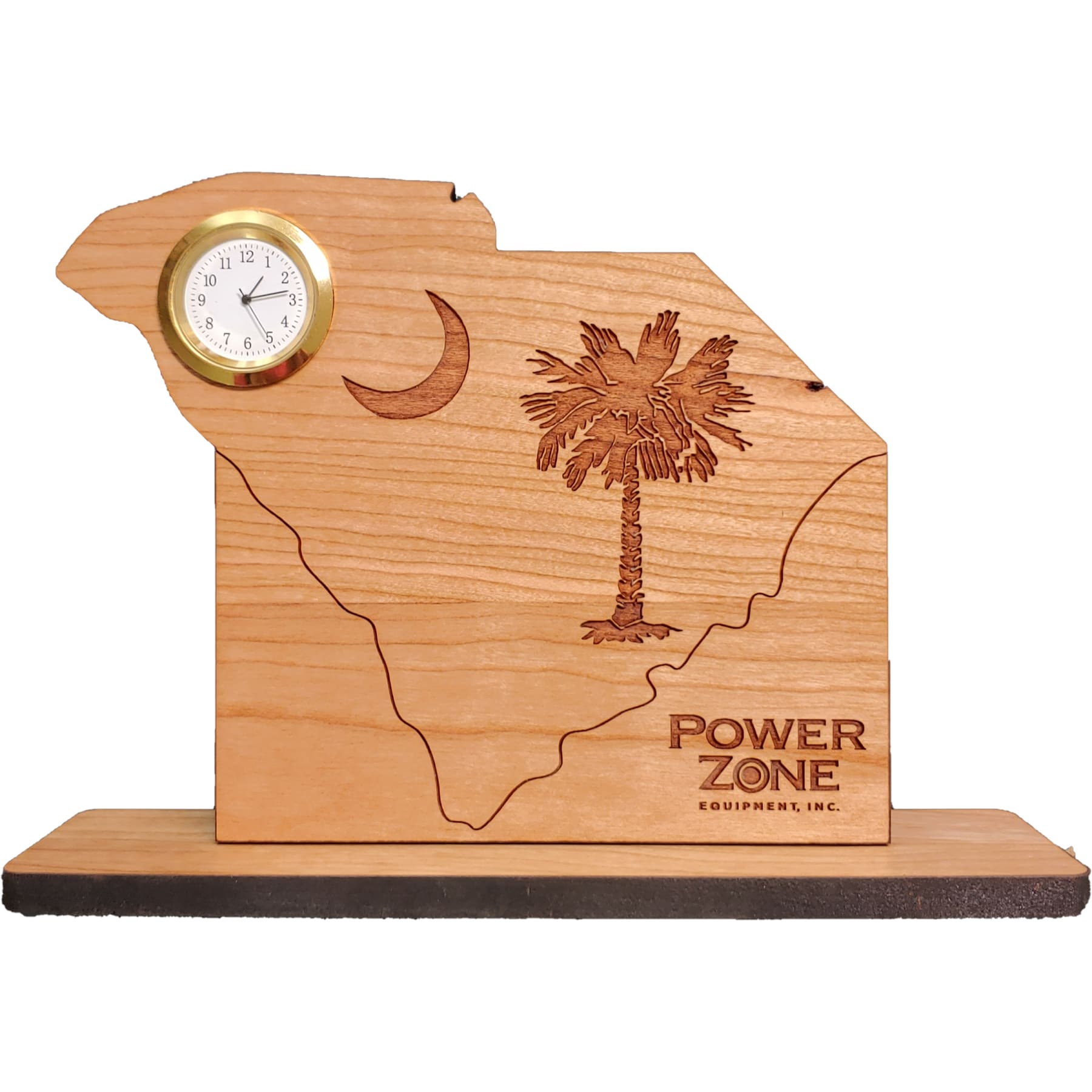6" x 8" - South Carolina Hardwood Desktop Clocks
