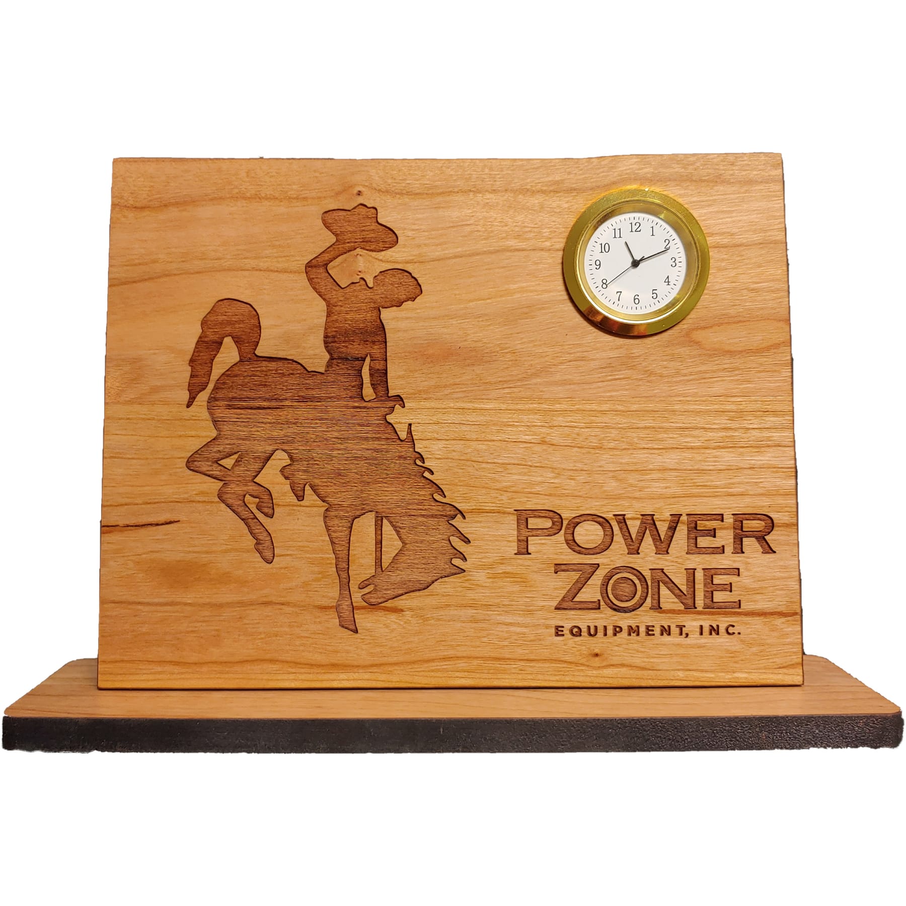 6" x 8" - Wyoming Hardwood Desktop Clocks