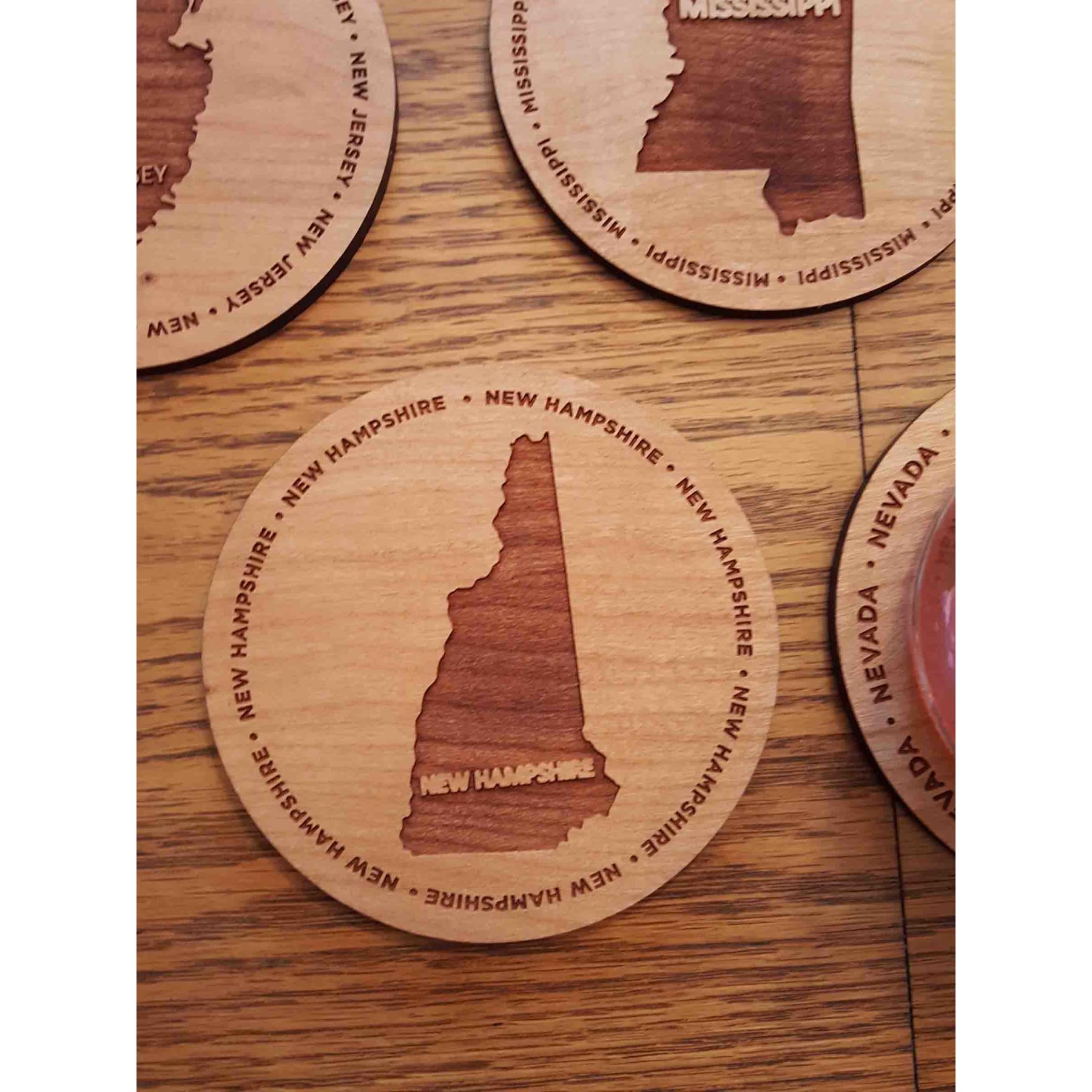 3.5" - New Hampshire Hardwood Coasters