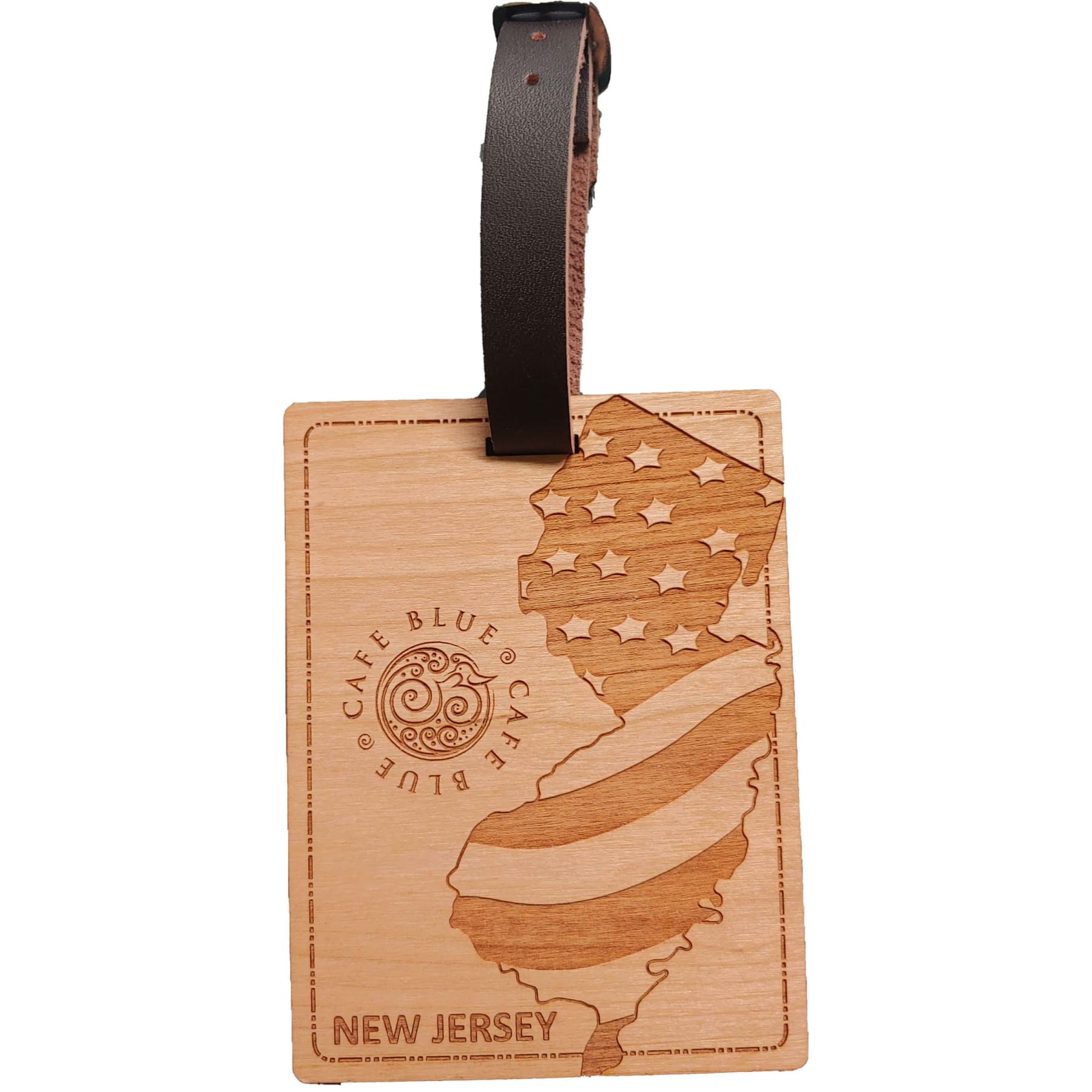 3" x 4" - New Jersey Hardwood Luggage Tags