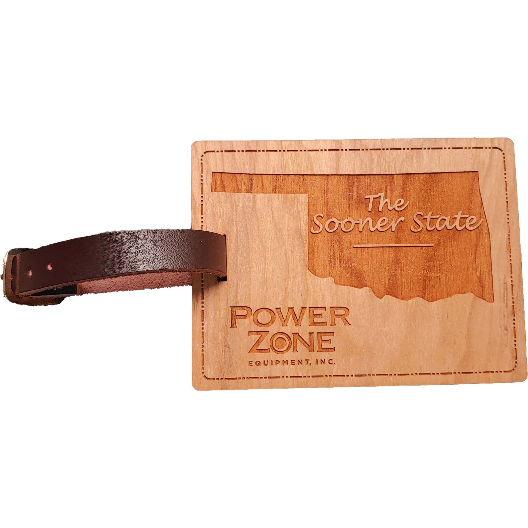 3" x 4" - Oklahoma Hardwood Luggage Tags