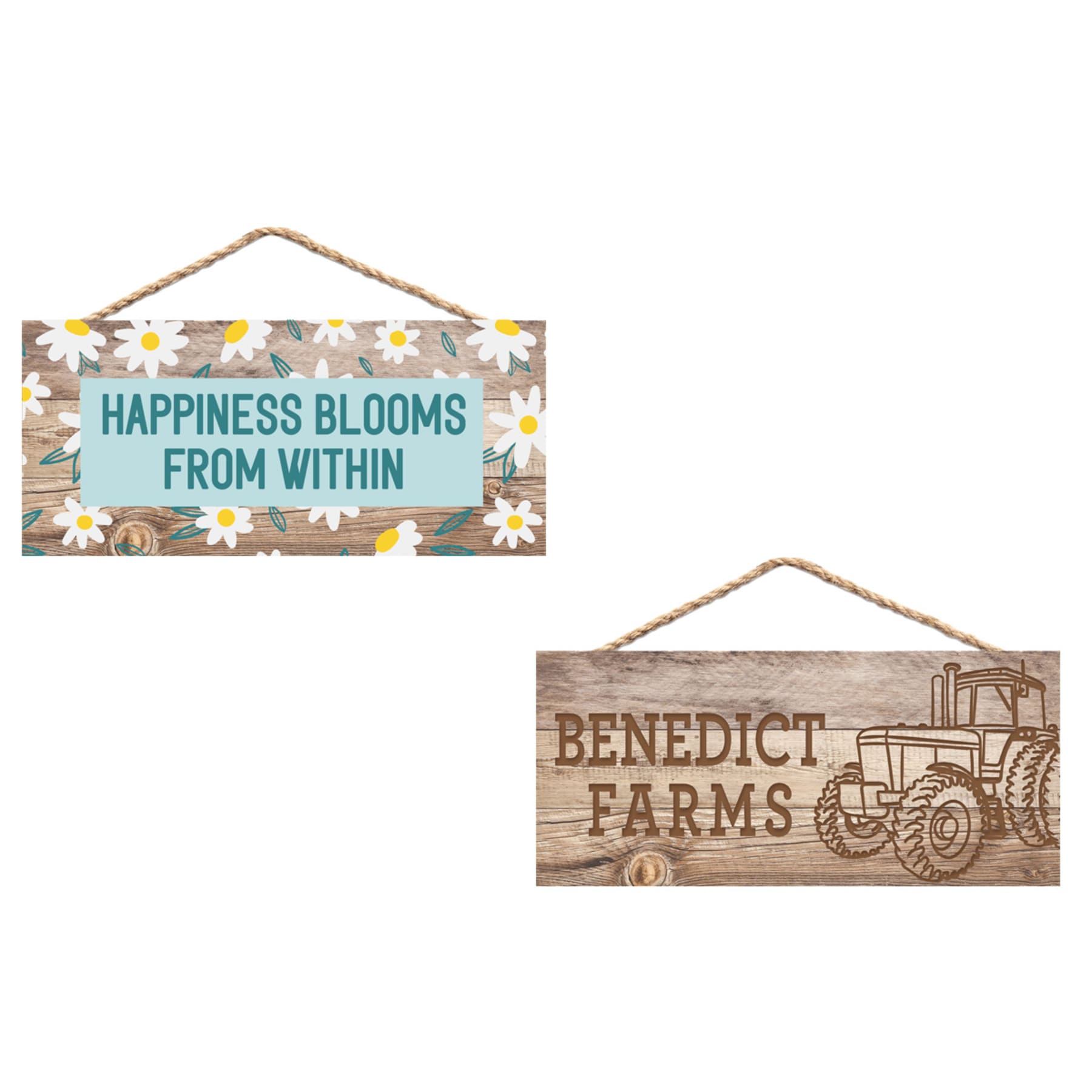 4.5" x 10" MDF Wood Hanging Sign