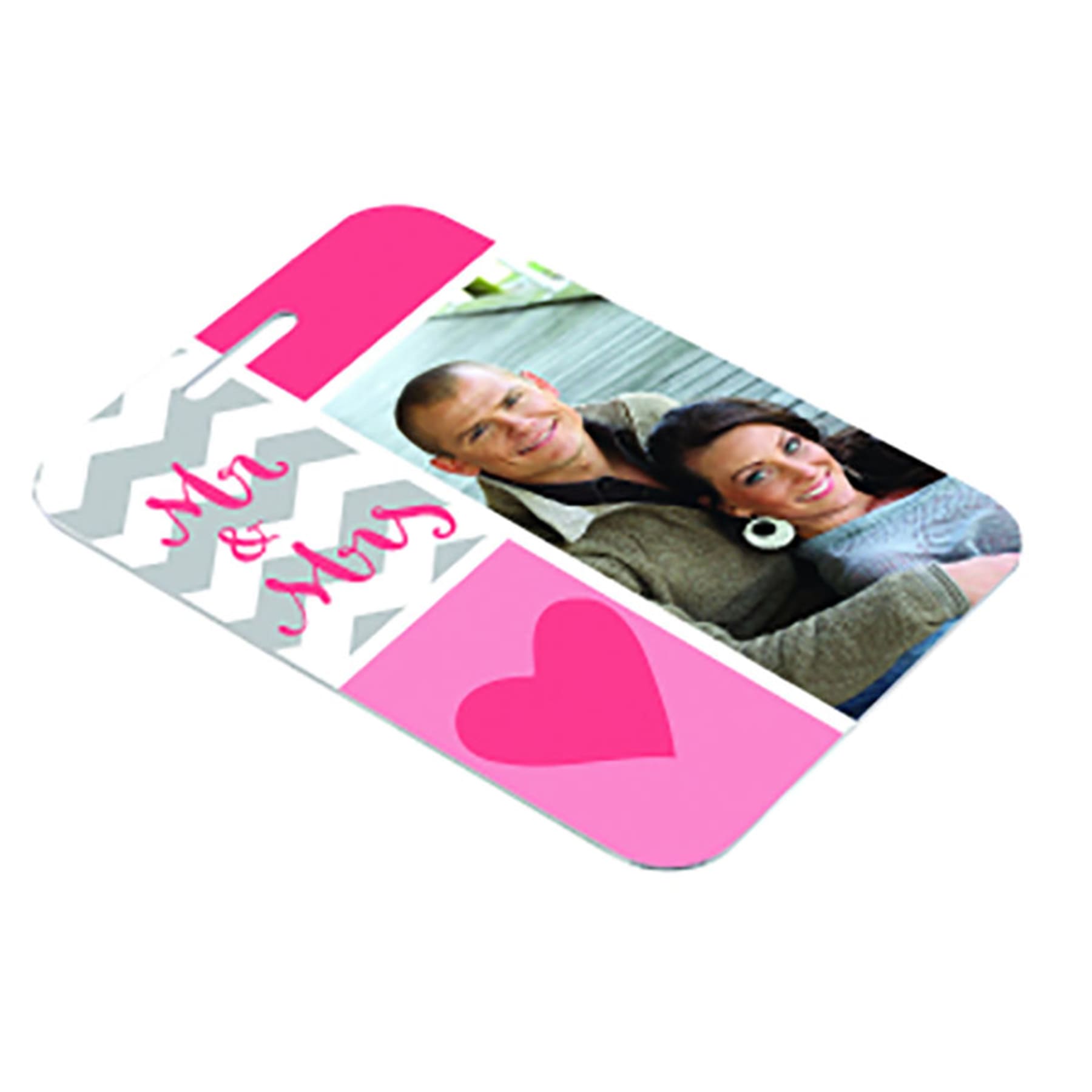 Semi Gloss Unisub Aluminum 2 Sided Bag Tag - TGL08