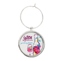 Wine Glass Charm 1" Insert Holder/Insert Not Included