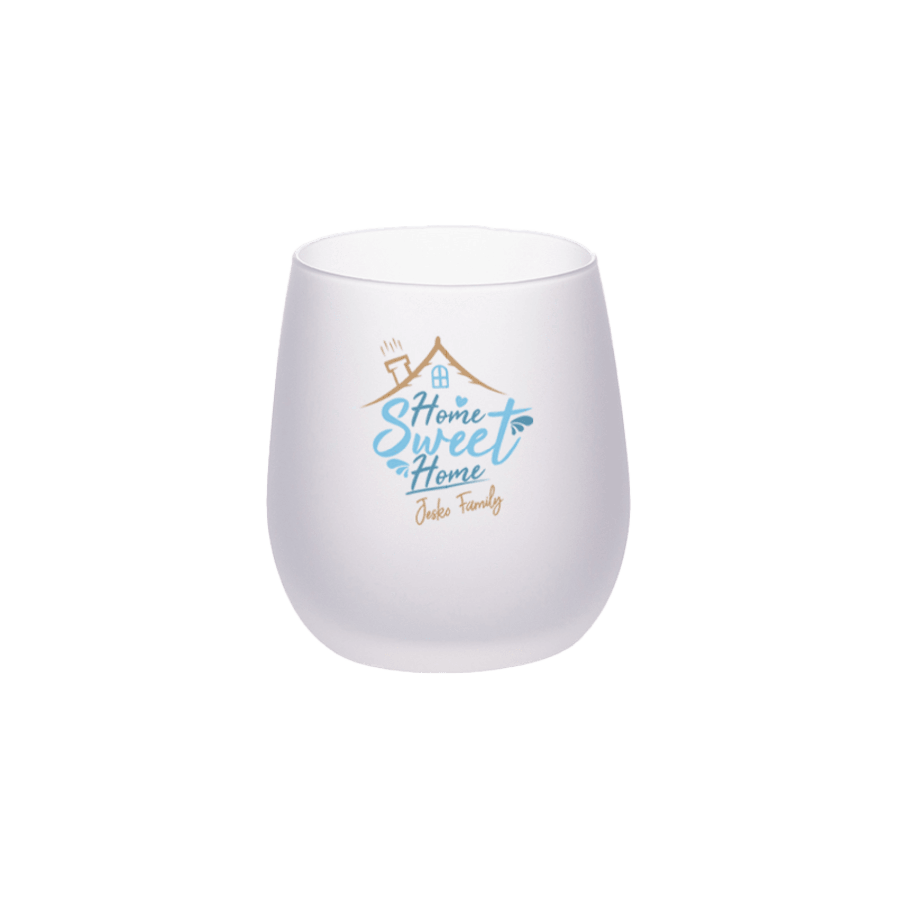 17 oz Frosted Stemless Wine Glass