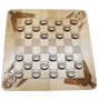 11" x 11" - Hardwood Game - Checkers Board and Pieces