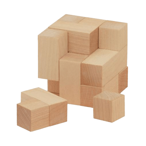 2.25" x 2.25" - Wood Puzzle Cubes