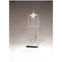 2.75" x 9" Crystal Trophy with Silver Star, Prism-3ffect