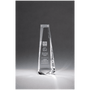 5.1" x 11" x 2" (tapered) Crystal Obelisk