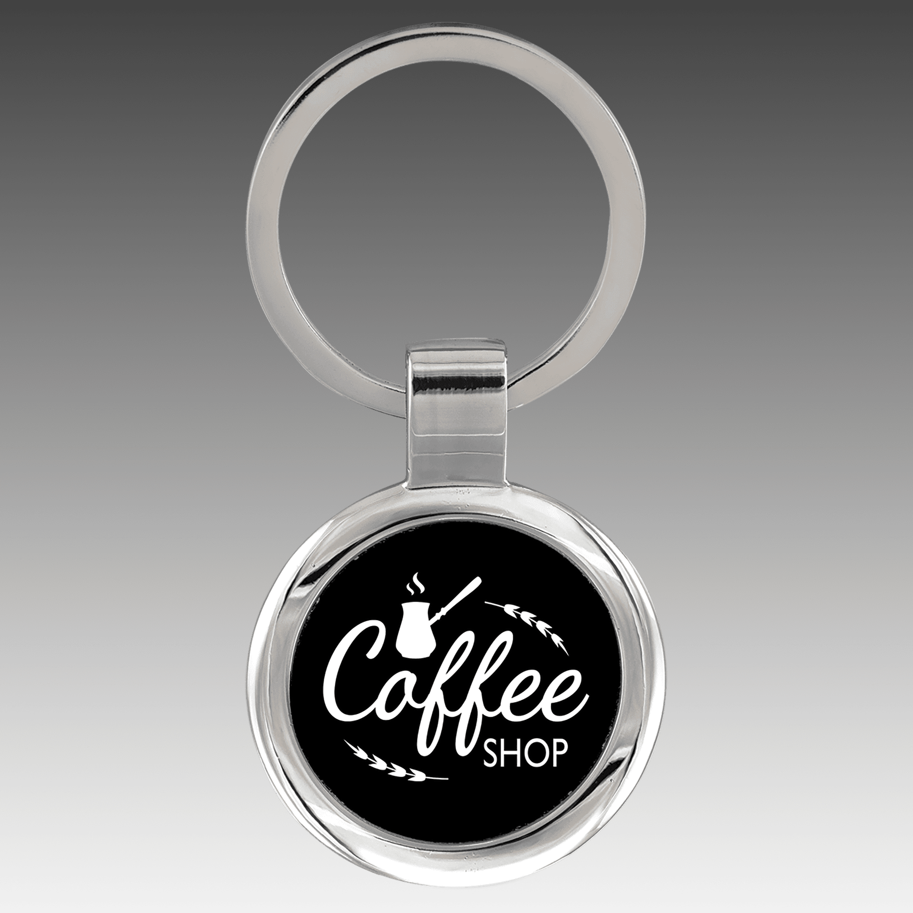 Metal Keychain with Insert - KCM04