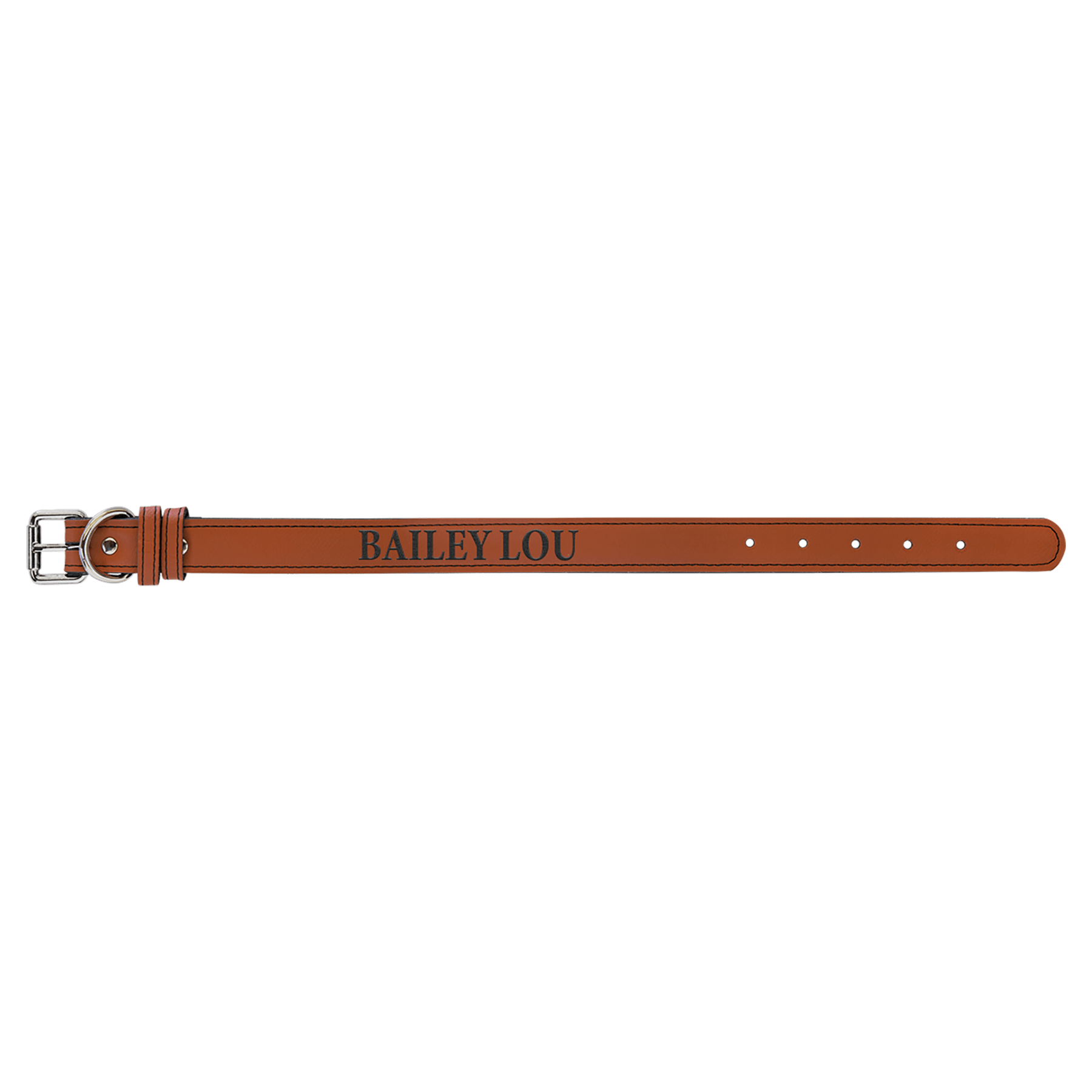 Small 15" x.75" Rawhide Leatherette Dog Collar