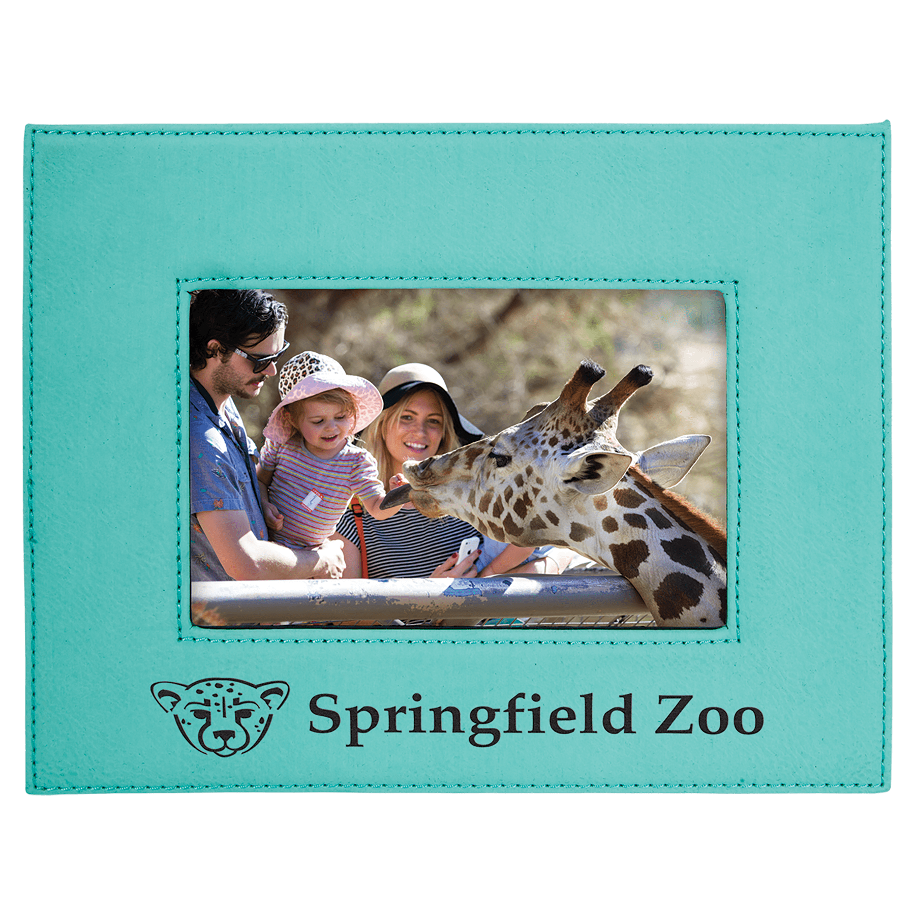 4" x 6" Teal Leatherette Photo Frame