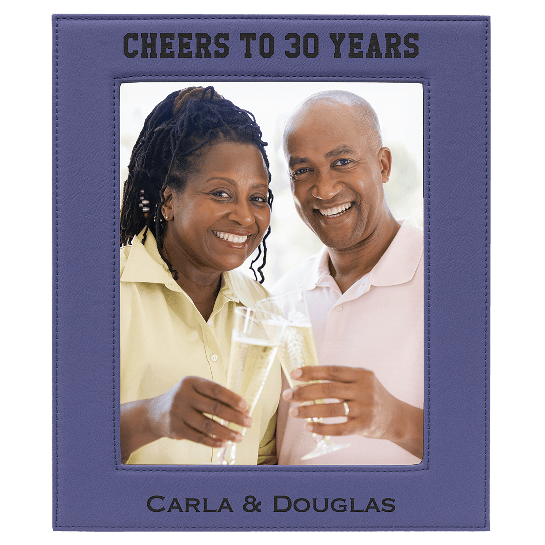 8" x 10" Purple Leatherette Photo Frame