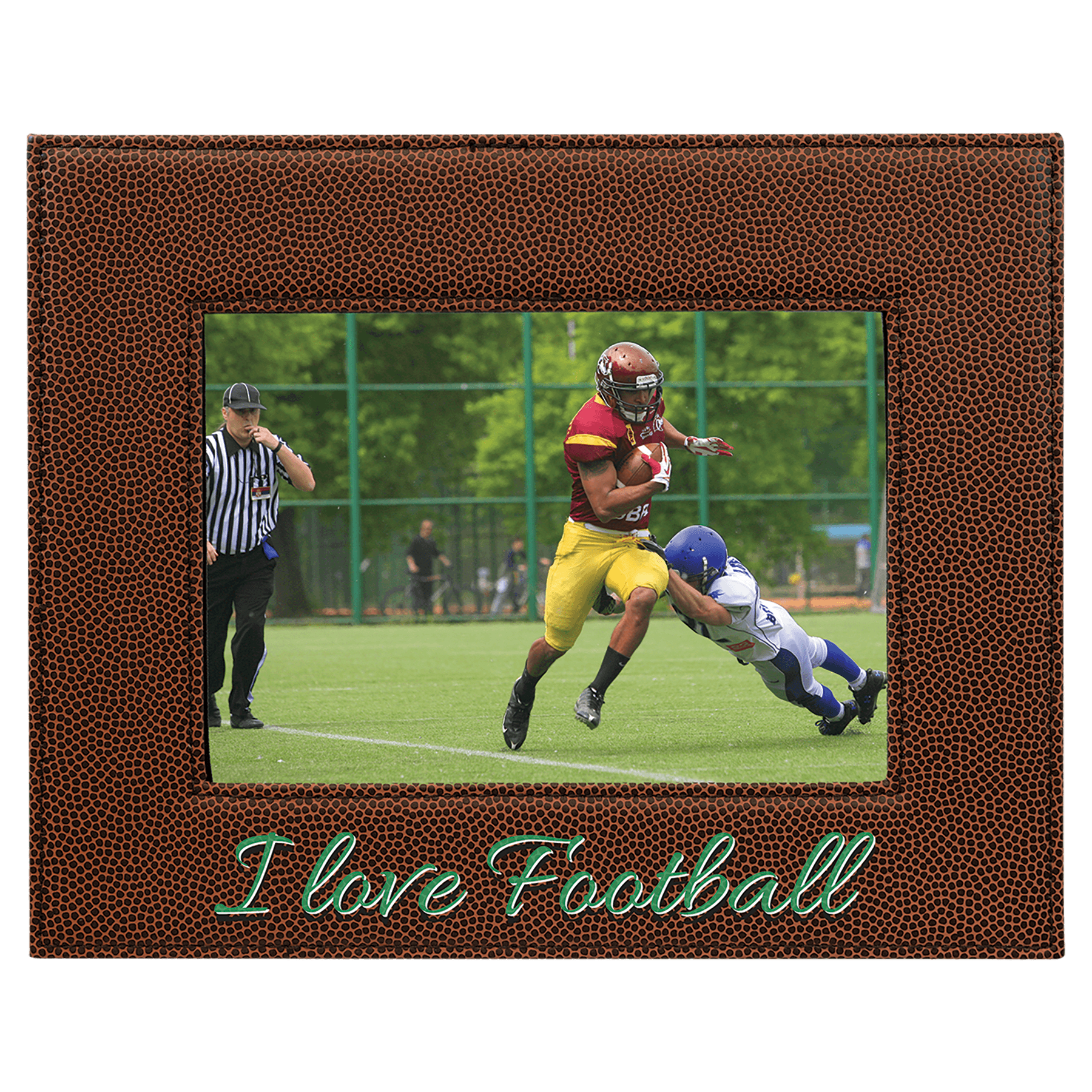 5" x 7" Football Leatherette Photo Frame