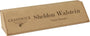 8.5" Light Brown Leatherette Desk Wedge
