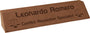 10.5" Dark Brown Leatherette Desk Wedge